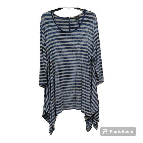 Lavanya multistrip blouse Preloved L - Picture 1 of 2